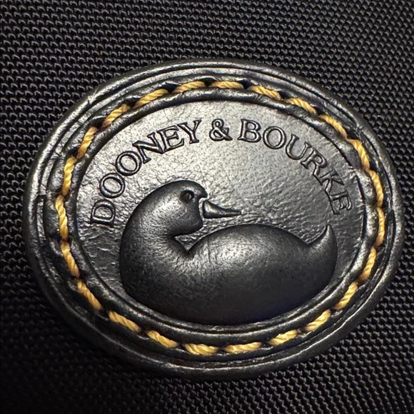 Dooney & Bourke Black Crossbody Bag with Gold Accents - Picture 3 of 7